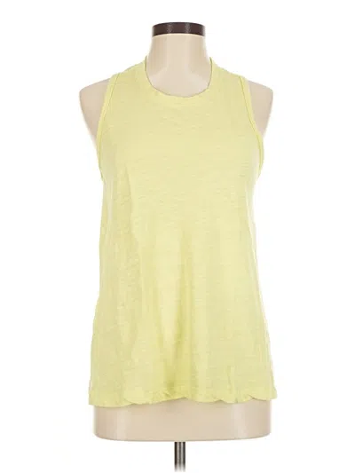 Pre-owned Zella Sleeveless T-shirt In Yellow