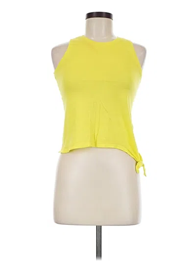 Pre-owned Zella Sleeveless T-shirt In Yellow