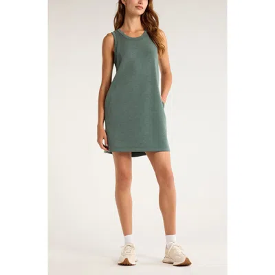 Zella Soft Luxe Tank Dress In Green