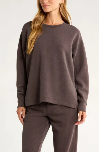 Zella Soft Luxe Tunic In Brown