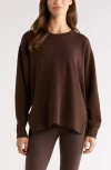 Zella Soft Luxe Tunic In Brown