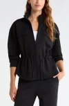 Zella Soft Luxe Utility Jacket In Black