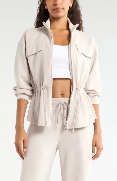 Zella Soft Luxe Utility Jacket In White