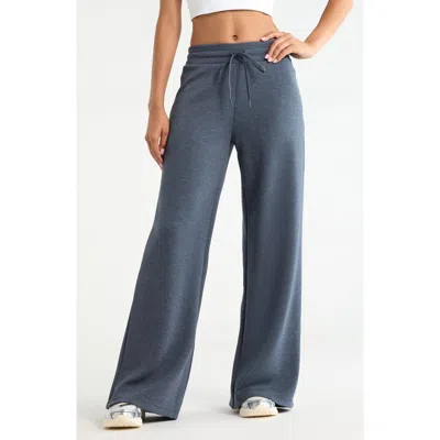 Zella Soft Luxe Wide Leg Pants In Blue