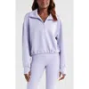 Zella Soft Modal Blend Half Zip Pullover In Purple