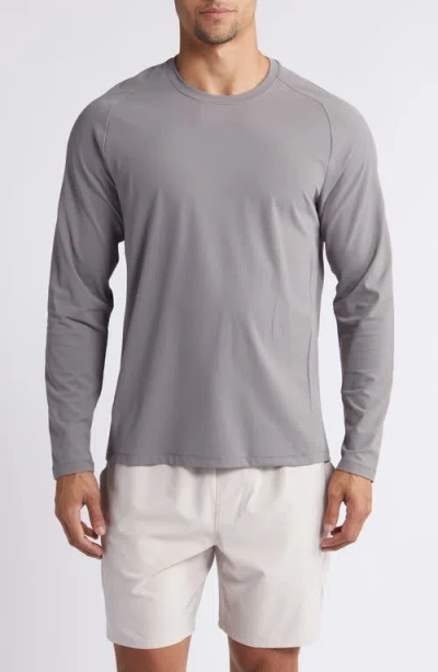 Zella Soleil Long Sleeve T-shirt In Grey December