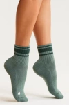 Zella Sport Assorted 2-pack Quarter Socks In Green
