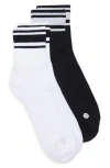 Zella Sport Assorted 2-pack Quarter Socks In Multi