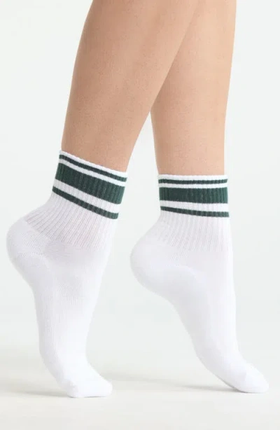 Zella Sport Assorted 2-pack Quarter Socks In White