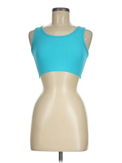 Pre-owned Zella Sports Bra In Teal