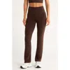 Zella Studio Luxe Bootcut Leggings In Brown
