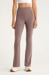 Zella Studio Luxe Bootcut Leggings In Gray