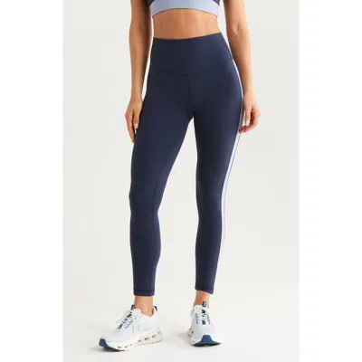 Zella Studio Luxe Colorblock High Waist 7/8 Leggings In Blue