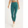Zella Studio Luxe Colorblock High Waist 7/8 Leggings In Green