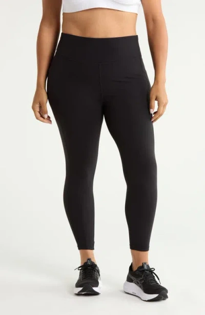 Zella Studio Luxe High Waist 7/8 Leggings In Black