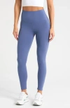 Zella Studio Luxe High Waist 7/8 Leggings In Blue