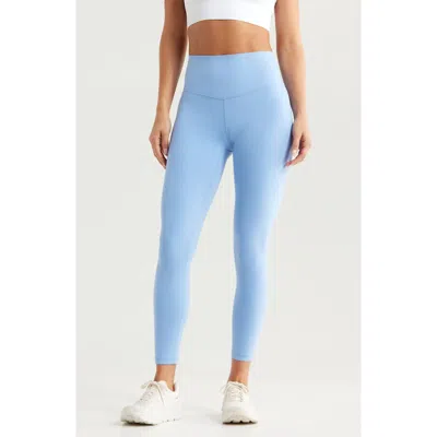 Zella Studio Luxe High Waist 7/8 Leggings In Blue Azurine