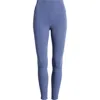 Zella Studio Luxe High Waist 7/8 Leggings In Blue Indigo