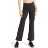 Zella Studio Luxe High Waist Flare Ankle Leggings In Black
