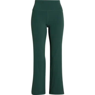 Zella Studio Luxe High Waist Flare Ankle Pants In Green