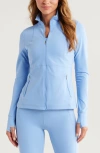 Zella Studio Luxe Performance Jacket In Blue Azurine