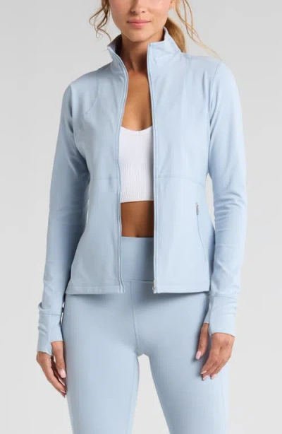 Zella Studio Luxe Performance Jacket In Blue Fog