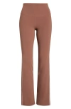 Zella Studio Luxe Piped Bootcut Leggings In Brown