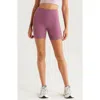 Zella Studio Luxe Pocket Bike Shorts In Purple