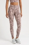 Zella Studio Luxe Print High Waist Pocket 7/8 Leggings