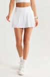 Zella Luxe Lite Step Out Tennis Skirt With Shorts In White