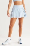 Zella Sunburst High Waist Pleated Tennis Skort In Blue
