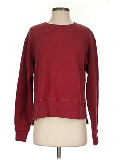 Pre-owned Zella Sweatshirt In Burgundy