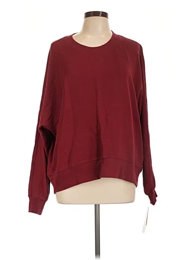 Pre-owned Zella Sweatshirt In Burgundy
