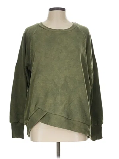 Pre-owned Zella Sweatshirt In Green