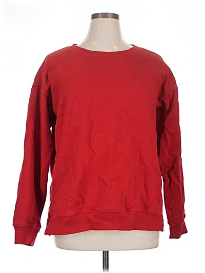 Pre-owned Zella Sweatshirt In Red