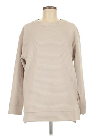Pre-owned Zella Sweatshirt In Tan