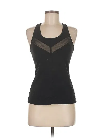Pre-owned Zella Tank Top Black Halter Neckline Tops