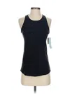 Zella Tank Top Black Halter Neckline Tops In Black