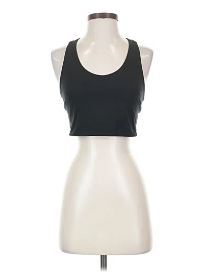 Pre-owned Zella Tank Top Black Halter Neckline Tops