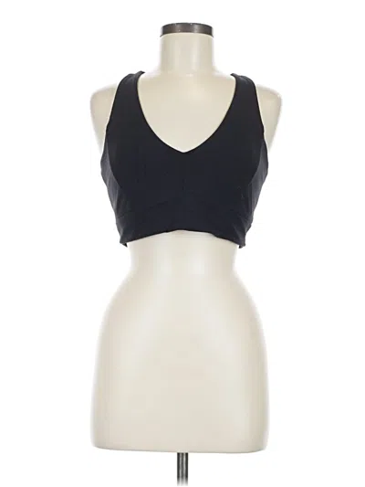 Pre-owned Zella Tank Top Black Halter Neckline Tops