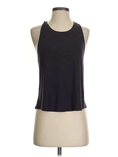 Pre-owned Zella Tank Top Black Halter Neckline Tops
