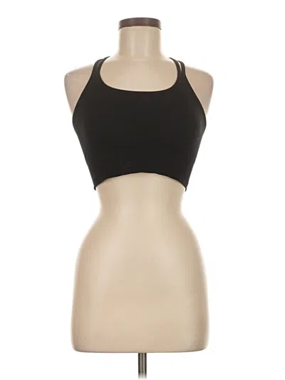 Pre-owned Zella Tank Top Black Halter Neckline Tops
