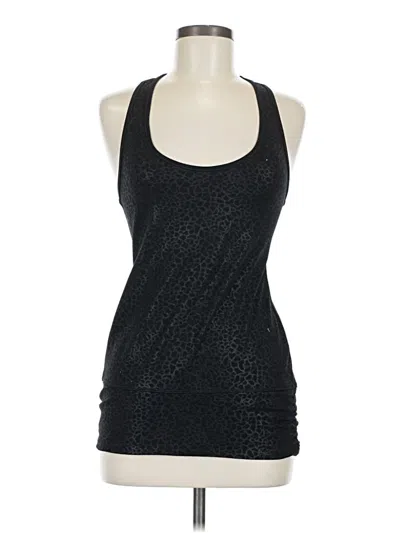 Pre-owned Zella Tank Top Black Halter Neckline Tops