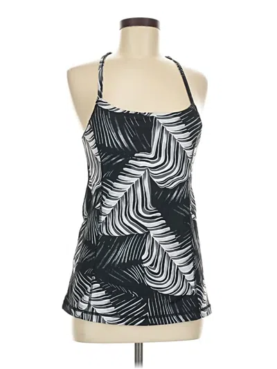 Pre-owned Zella Tank Top Black Halter Neckline Tops