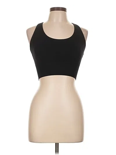 Pre-owned Zella Tank Top Black Halter Neckline Tops