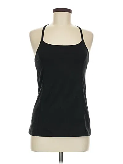Pre-owned Zella Tank Top Black Halter Neckline Tops