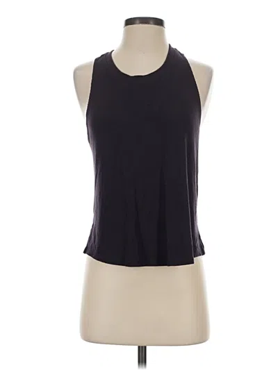 Pre-owned Zella Tank Top Black Halter Neckline Tops