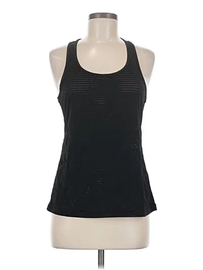 Pre-owned Zella Tank Top Black Halter Neckline Tops