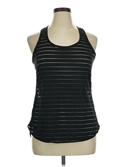 Pre-owned Zella Tank Top Black Halter Neckline Tops