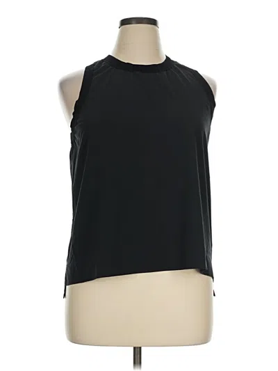 Pre-owned Zella Tank Top Black Halter Neckline Tops